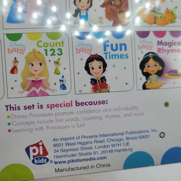 NEW Disney Baby 12 board books Ariel Belle Cinderella and Friends children's toy - Picture 4 of 5